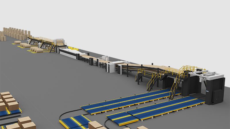 Corrugated Cardboard Conveying System