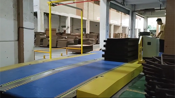 Corrugated Cardboard Handling & Conveying System (Pallet Insertion & Transfer)